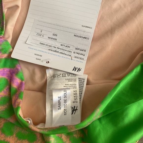 H&M Studio Collection Green Leopard Swimsuit - Picture 4 of 6